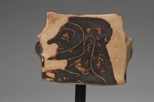 Black Figure Shard from a Column Krater, Corinthian